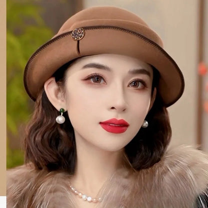 Fedora Formal de Lã Pura – Elegância para Eventos Especiais