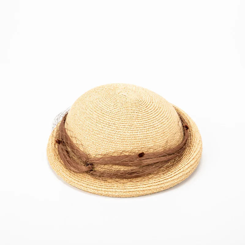 Chapéu Fötr em Ráfia 100% Natural Estilo Francês