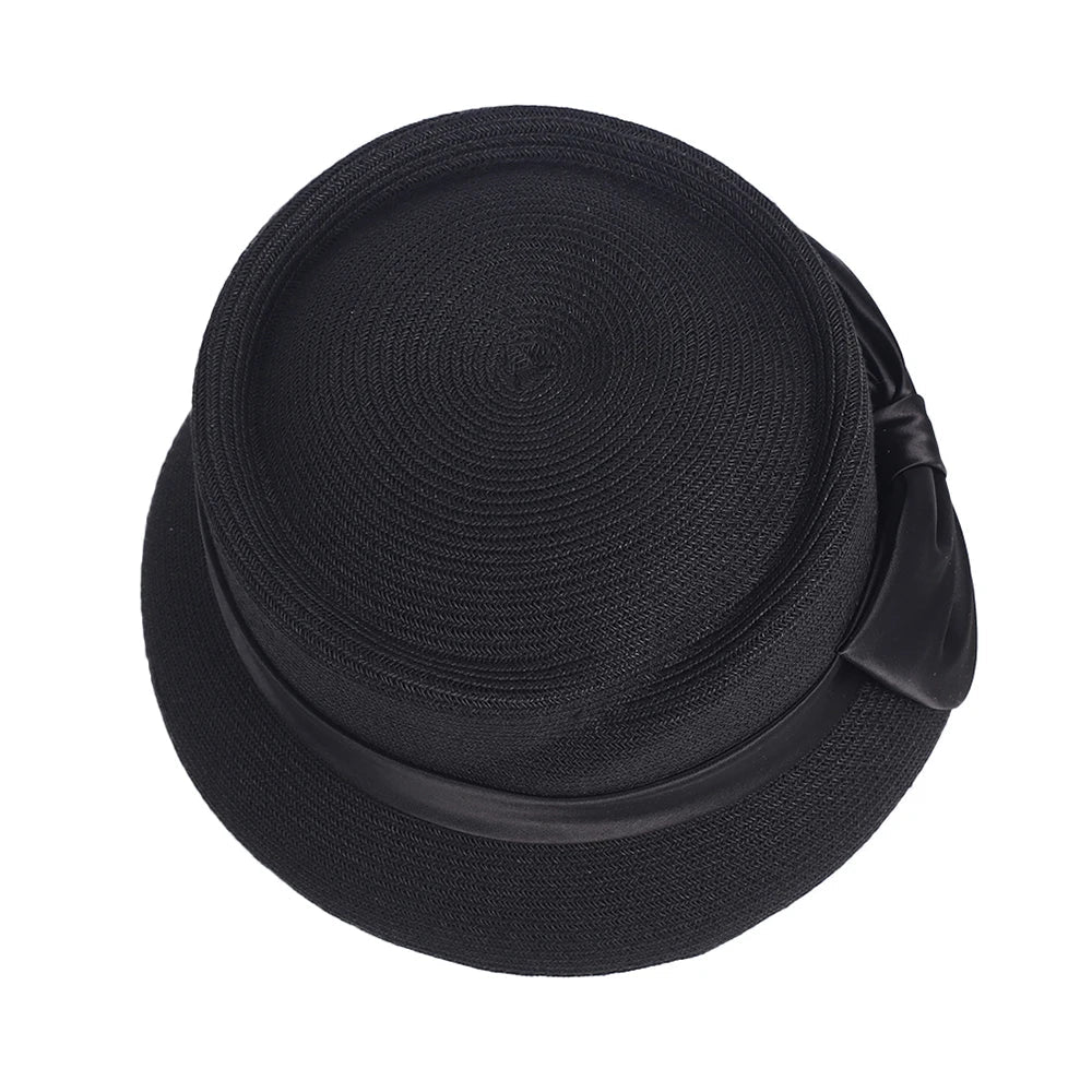 Chapéu Fedora Palha Estilo Francês – Elegância Verão