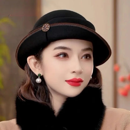 Fedora Formal de Lã Pura – Elegância para Eventos Especiais