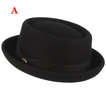 Premium Pork Pie Hat in 100% Pure Wool – Timeless Elegance