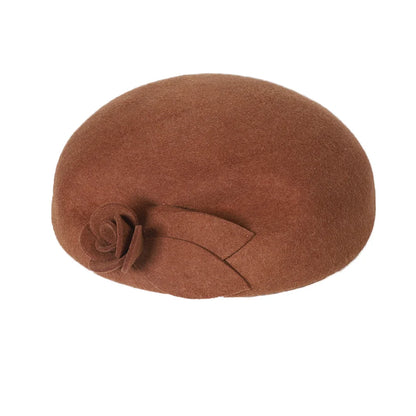 Fascinator Beret with Flower – Formal Elegance