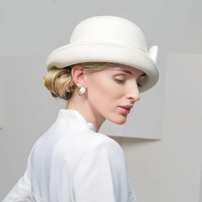 Fedora Top Hat Rolled Brim – Luxury Winter