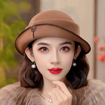 Pure wool formal fedora hat – elegant special events unisex hat