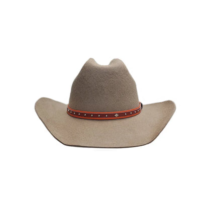100% Wool Western Cowboy Hat Wide Brim – Unisex Elegance