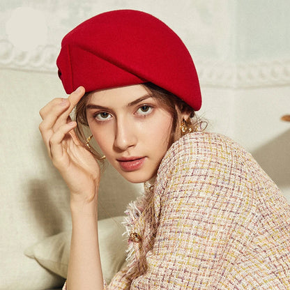 British Top Beret with Bow – Classic Elegance