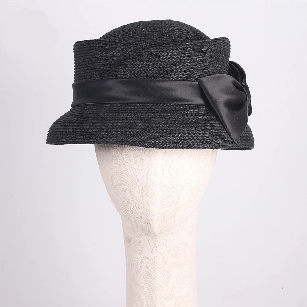 Chapéu Fedora Palha Estilo Francês – Elegância Verão