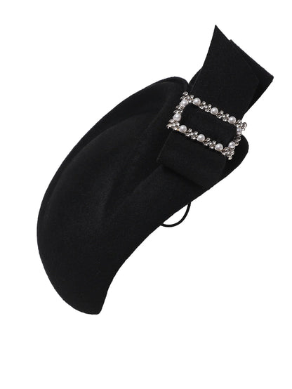 Elegant French Beret with Bow – Sophisticated Style