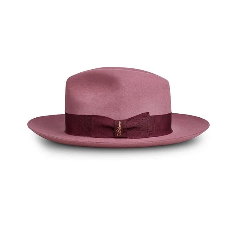 Fedora Retro de Lã Pura com Nó – Estilo Jazz Europeu