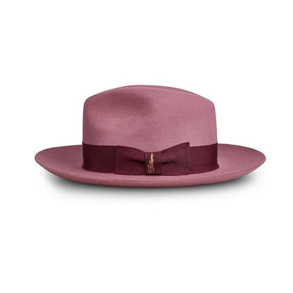 Fedora Retro de Lã Pura com Nó – Estilo Jazz Europeu