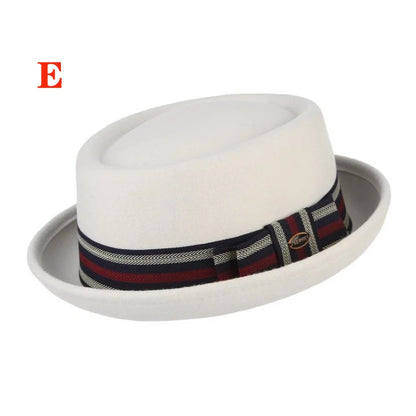 Premium Pork Pie Hat in 100% Pure Wool – Timeless Elegance