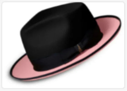 Fedora Retro de Lã Pura com Nó – Estilo Jazz Europeu