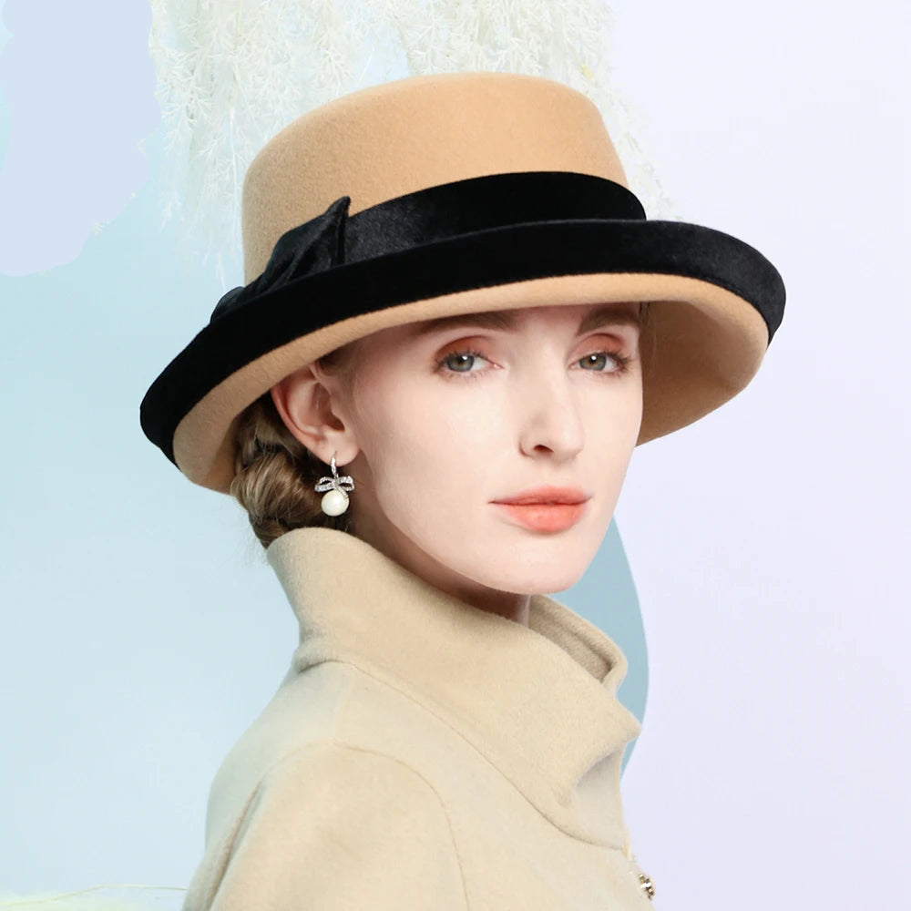 Chapéu Fedora Topo Plano Camel – Estilo Casual Elegante
