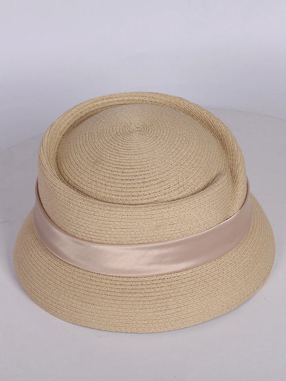 Chapéu Fedora Palha Estilo Francês – Elegância Verão