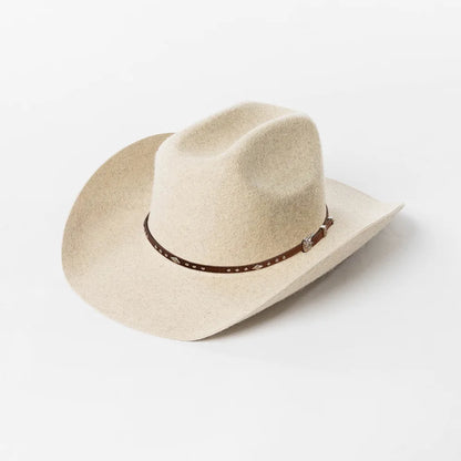 Chapéu Cowboy Lã 100% com Faixa Couro – Estilo Western