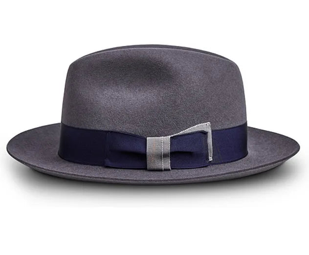 Fedora Retro de Lã Pura com Nó – Estilo Jazz Europeu