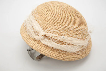 Chapéu Fötr em Ráfia 100% Natural Estilo Francês