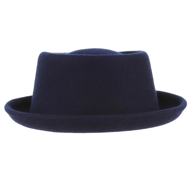 Premium Pork Pie Hat in 100% Pure Wool – Timeless Elegance