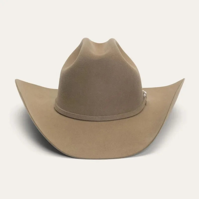 Chapéu Cowboy Lã 100% Aba Curva – Estilo Western Clássico