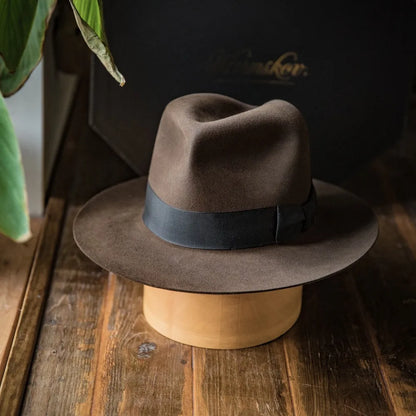 Chapéu Fedora de Lã Luxo – Estilo Francês Atemporal