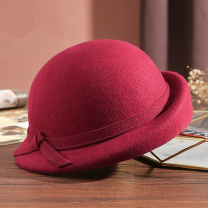 Chapéu Top Hat Britânico Aba Ondulada – Elegância Vintage