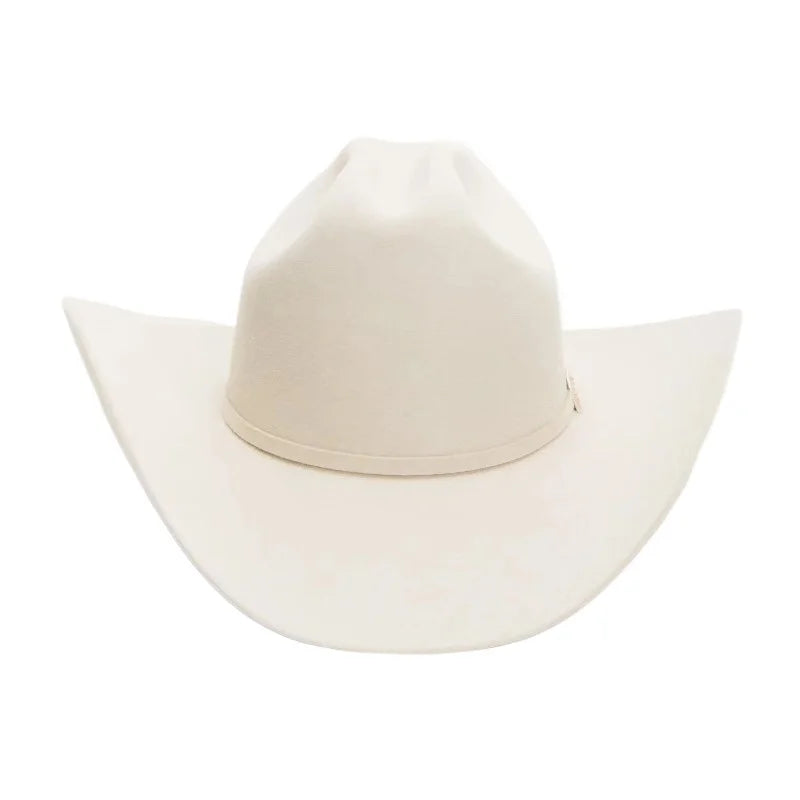 Chapéu Cowboy Lã 100% Aba Curva – Estilo Western Clássico