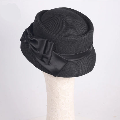Chapéu Fedora Palha Estilo Francês – Elegância Verão