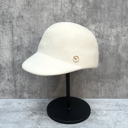 Chapéu Derby Lã 100% Estilo Britânico – Versátil Vintage