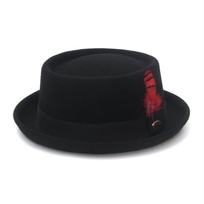 Premium Pork Pie Hat in 100% Pure Wool – Timeless Elegance