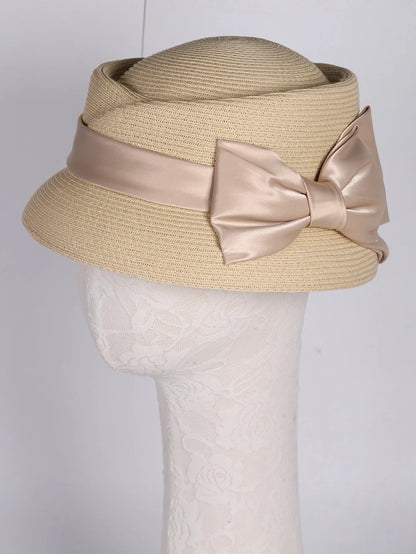Chapéu Fedora Palha Estilo Francês – Elegância Verão