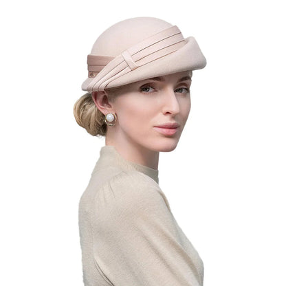 Elegant Wool Pillbox Beret – Sophisticated Style