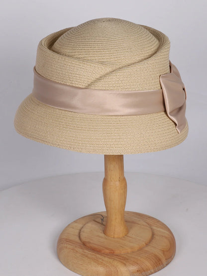 Chapéu Fedora Palha Estilo Francês – Elegância Verão