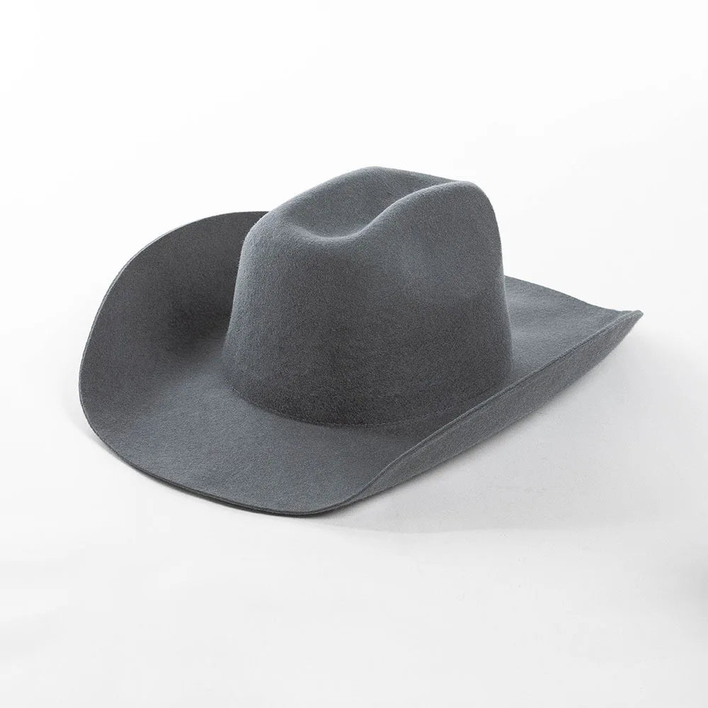 Rolled Brim Jazz Cowboy Hat – Modern Casual Style