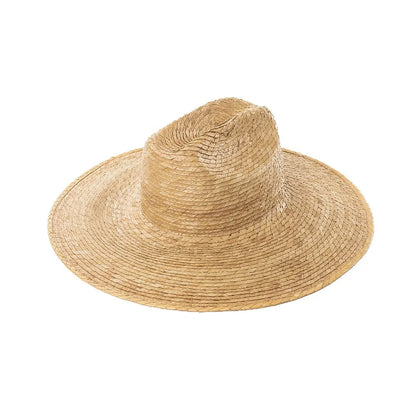 Chapéu de Folha de Palmeira Natural Tecido à Mão