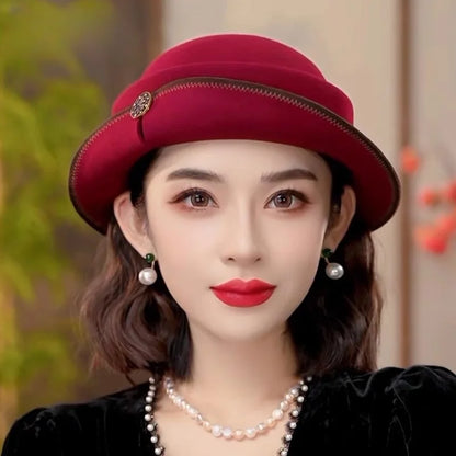 Fedora Formal de Lã Pura – Elegância para Eventos Especiais