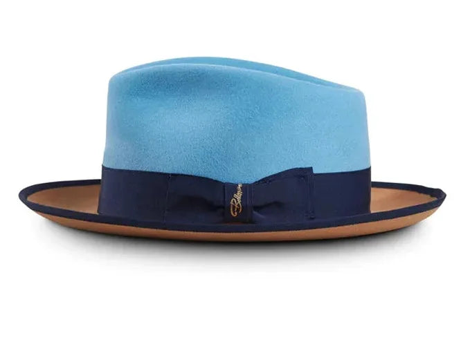 Fedora Retro de Lã Pura com Nó – Estilo Jazz Europeu