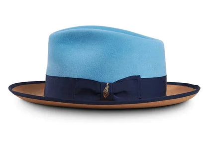 Fedora Retro de Lã Pura com Nó – Estilo Jazz Europeu