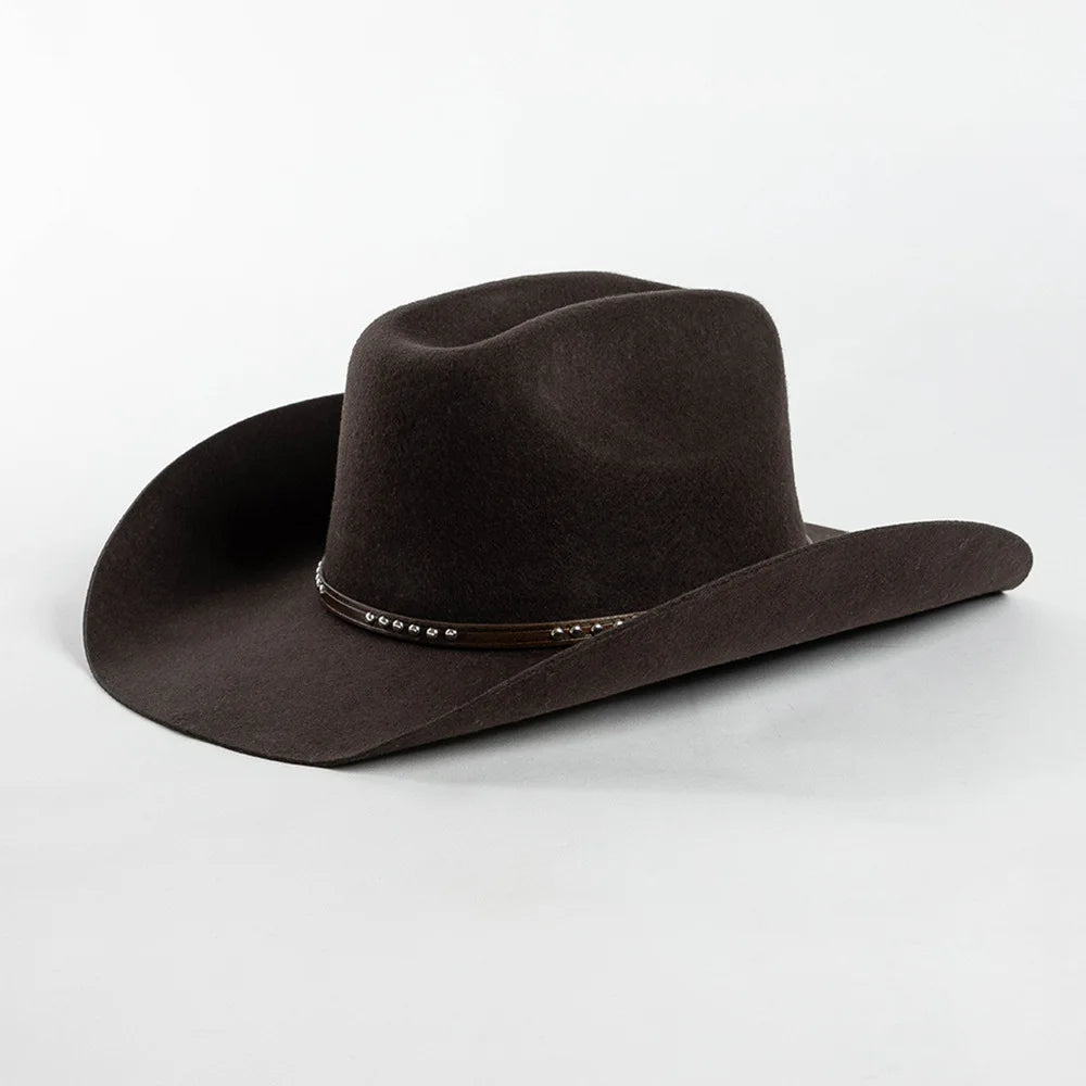 Pure wool vintage western cowboy hat – classic unisex felt hat