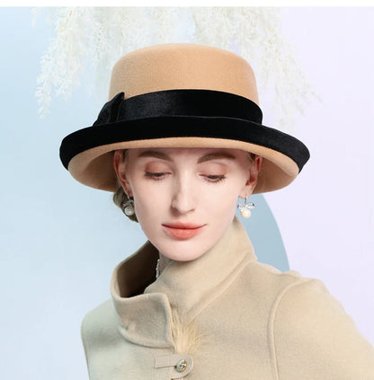 Chapéu Fedora Topo Plano Camel – Estilo Casual Elegante