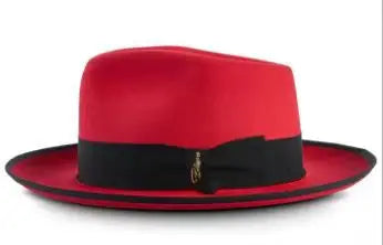 Fedora Retro de Lã Pura com Nó – Estilo Jazz Europeu