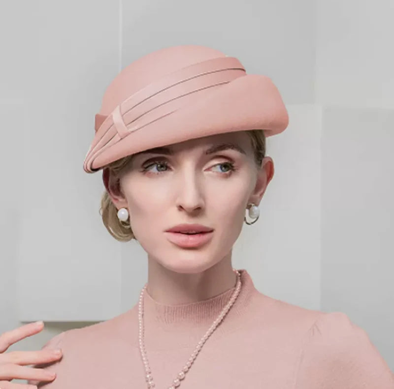 Elegant Wool Pillbox Beret – Sophisticated Style