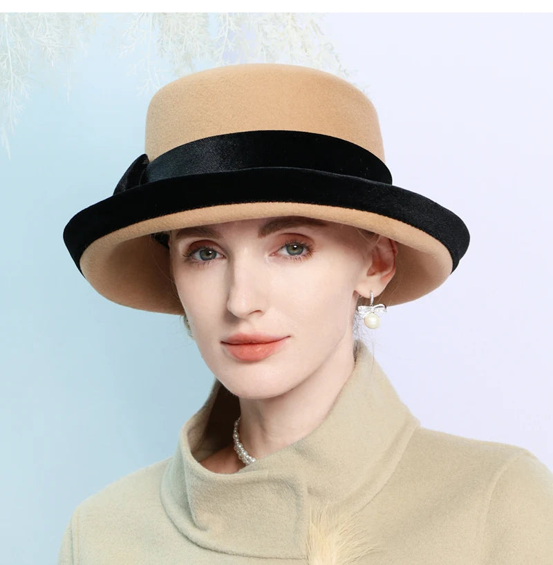 Chapéu Fedora Topo Plano Camel – Estilo Casual Elegante