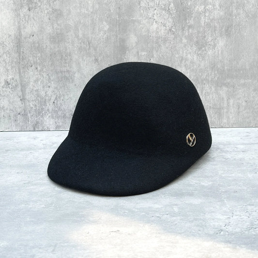 100% wool British derby hat – versatile vintage newsboy bowler design for women