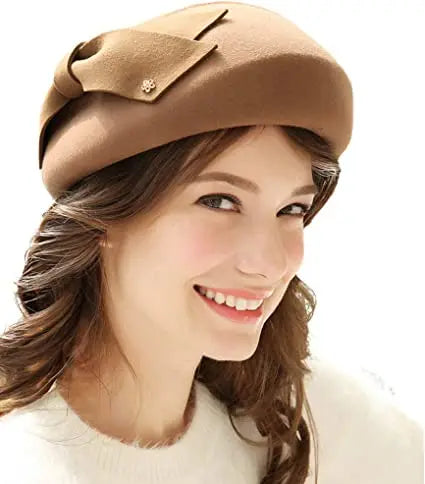 Boina Francesa de Lã Pura – Elegância Vintage