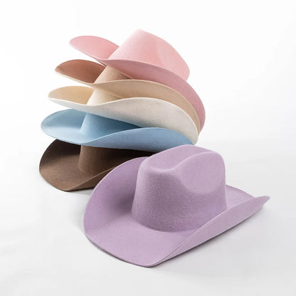 Rolled Brim Jazz Cowboy Hat – Modern Casual Style
