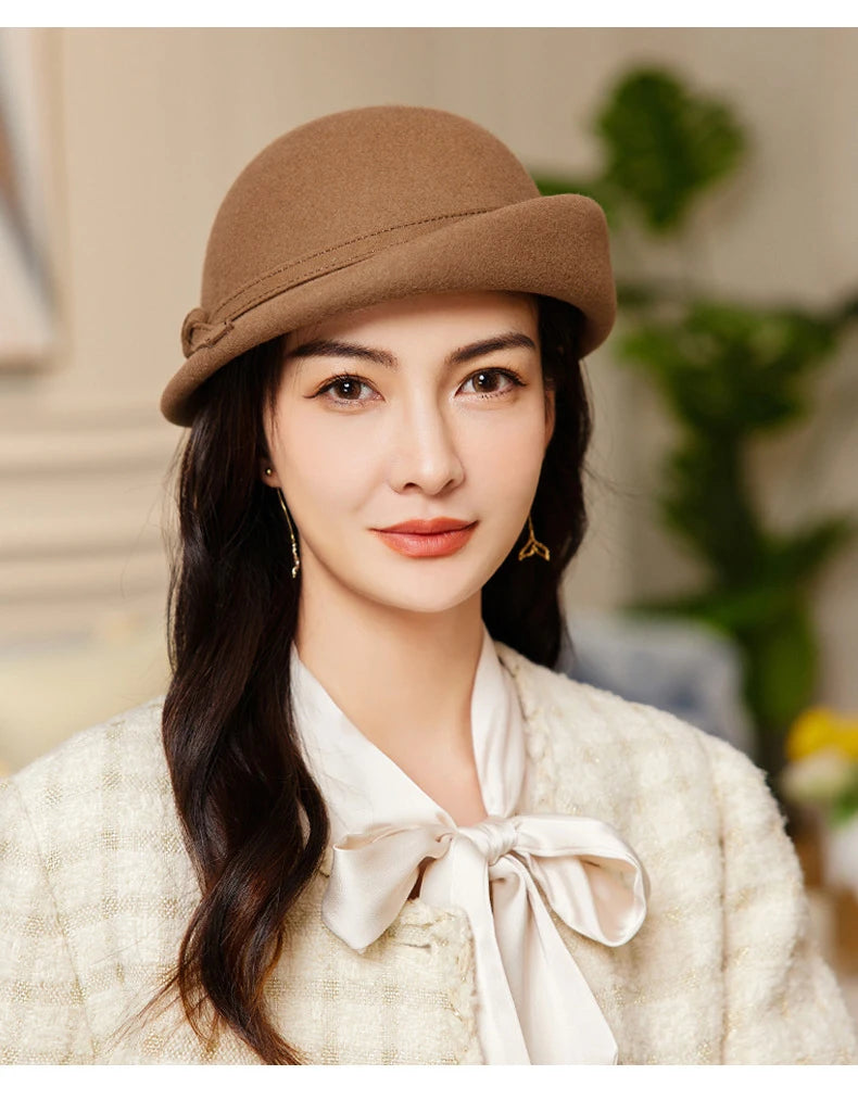 Chapéu Top Hat Britânico Aba Ondulada – Elegância Vintage