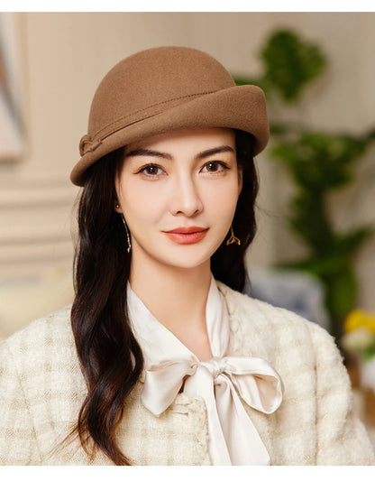 Chapéu Top Hat Britânico Aba Ondulada – Elegância Vintage