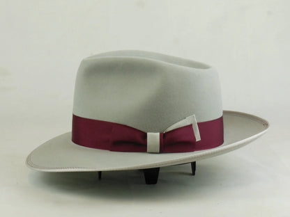 Fedora Retro de Lã Pura com Nó – Estilo Jazz Europeu