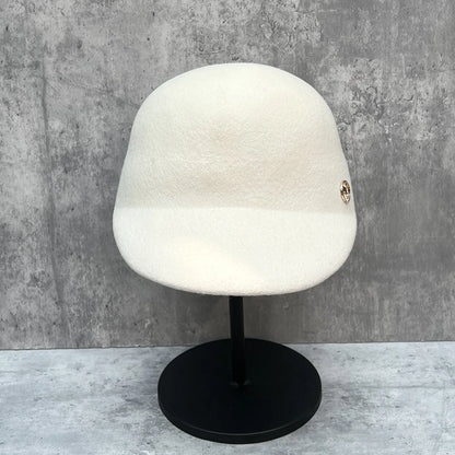 Chapéu Derby Lã 100% Estilo Britânico – Versátil Vintage