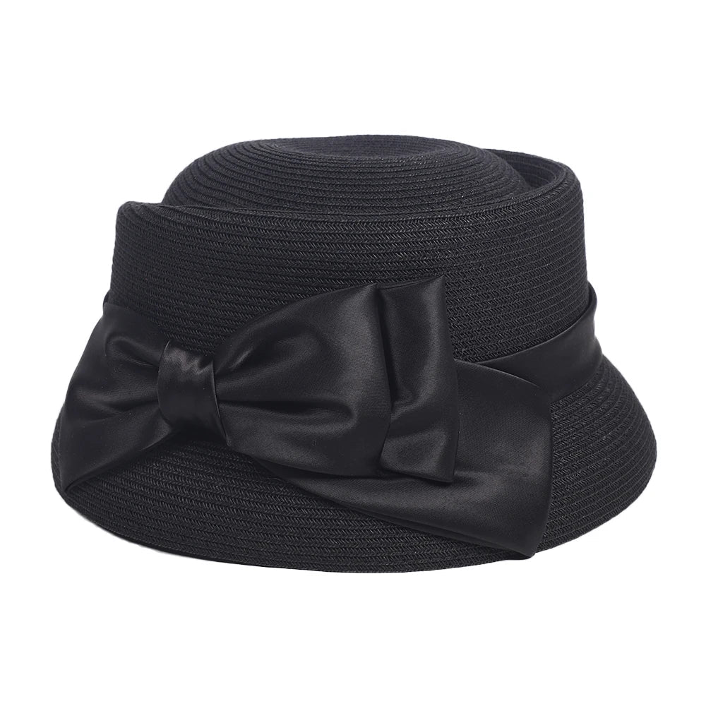 Chapéu Fedora Palha Estilo Francês – Elegância Verão